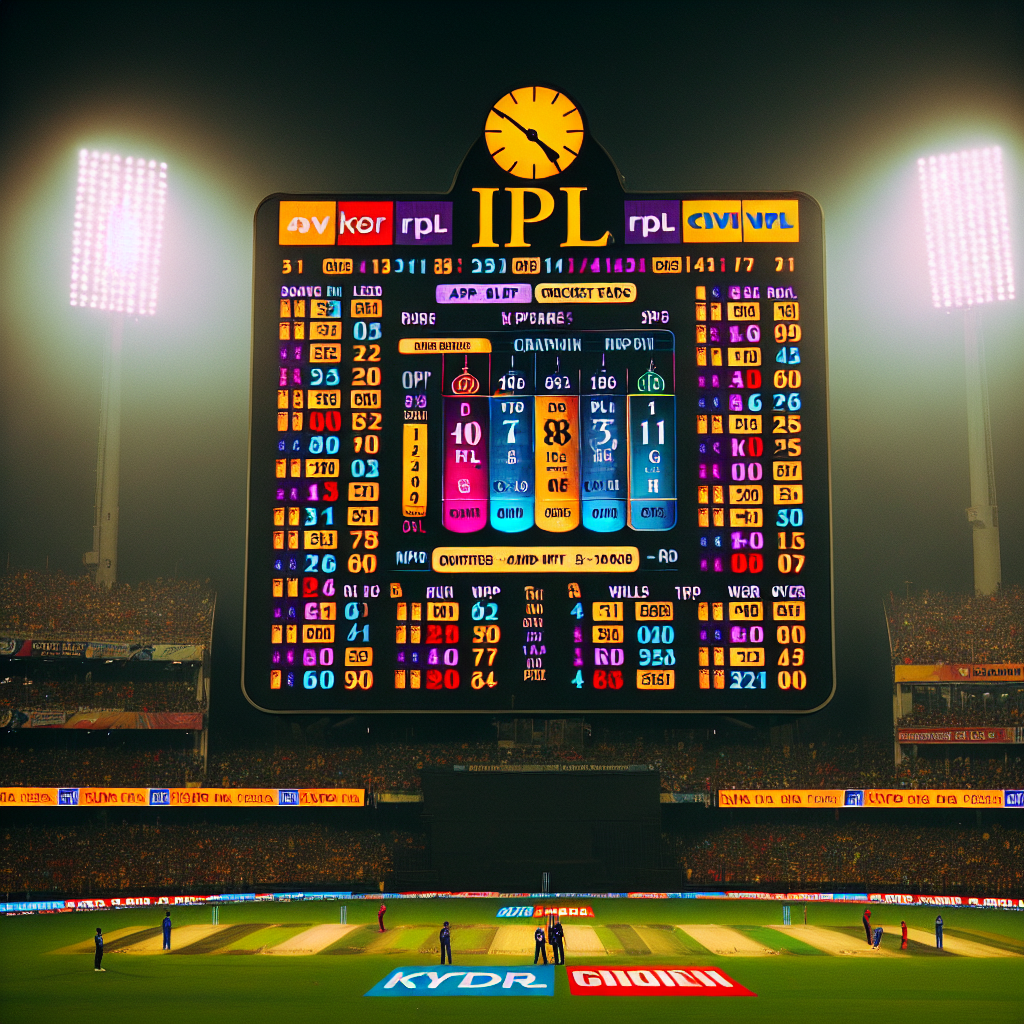 ipl scor bord